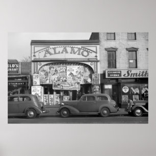Minneapolis Streeet Scene, 1930-talet Poster