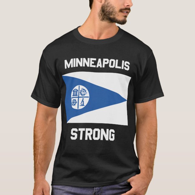 Minneapolis Strong Basic Dark T-Shirt (Framsida)