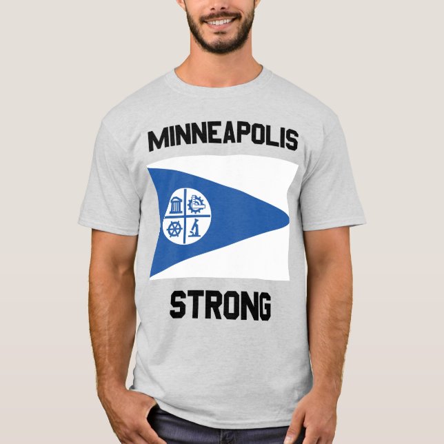Minneapolis Strong Men’s Basic T-Shirt (Framsida)