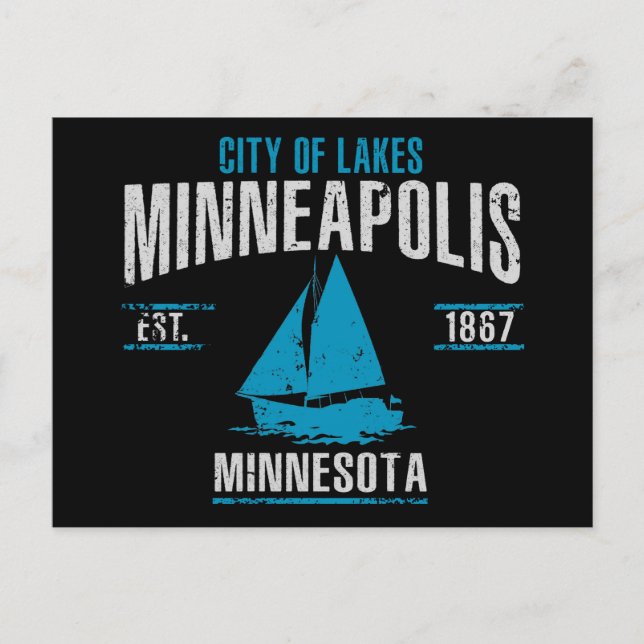 Minneapolis Vykort (Framsida)