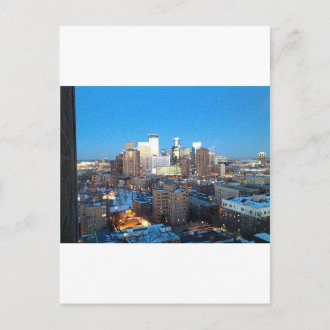 Minneapolis Winter Vykort (Framsida)