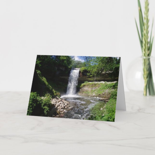 "Minnehaha Falls #3" födelsedagskort Kort (Framsida)