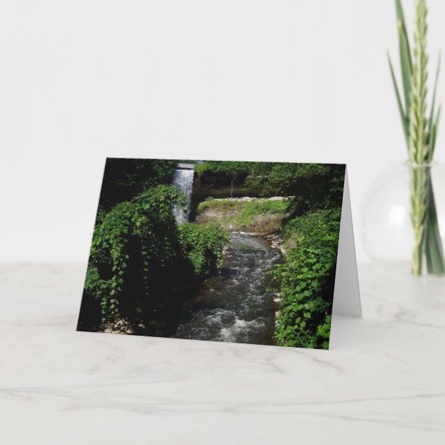 "Minnehaha Falls #4" födelsedagskort Kort (Framsida)
