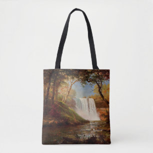 Minnehaha Falls, bra konst av Albert Bierstadt Tygkasse