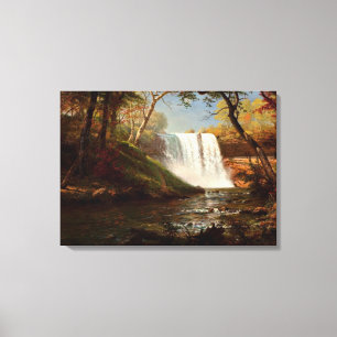 Minnehaha Falls, en Albert Bierstadt-konst Canvastryck
