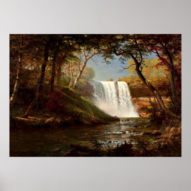 Minnehaha Falls, en Albert Bierstadt-konst Poster (Framsidan)
