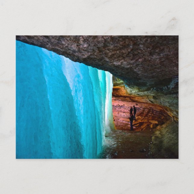 Minnehaha Falls i Minneapolis, fryst Vykort (Framsida)