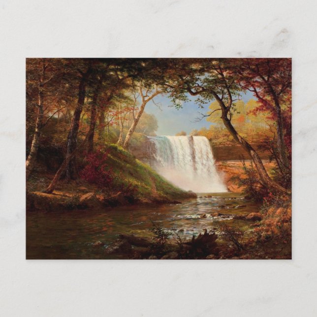 Minnehaha Falls, målning av Albert Bierstadt Vykort (Framsida)