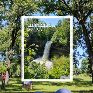 Minnehaha Falls, Minnehaha Park, Minneapolis, MN Vykort