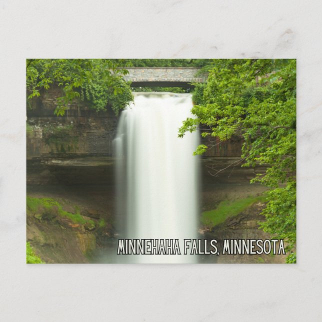 Minnehaha Falls, Minnesota Vykort (Framsida)
