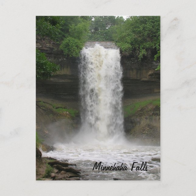 Minnehaha Falls Vykort (Framsida)