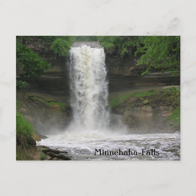 Minnehaha Falls Vykort (Framsida)