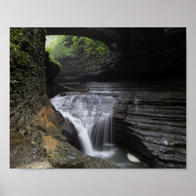 Minnehaha Falls, Watkins Glen State Park, New York Poster (Framsidan)