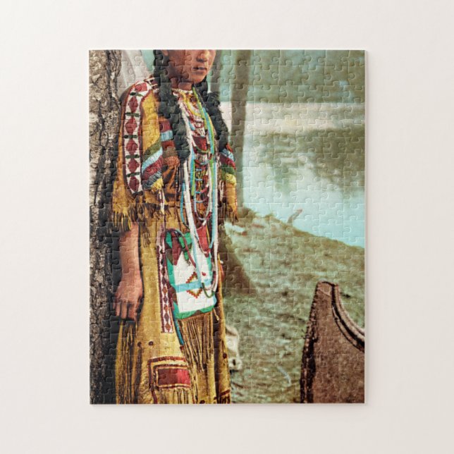 Minnehaha - Native American Hiawatha 1904 Pussel (Vertikal)