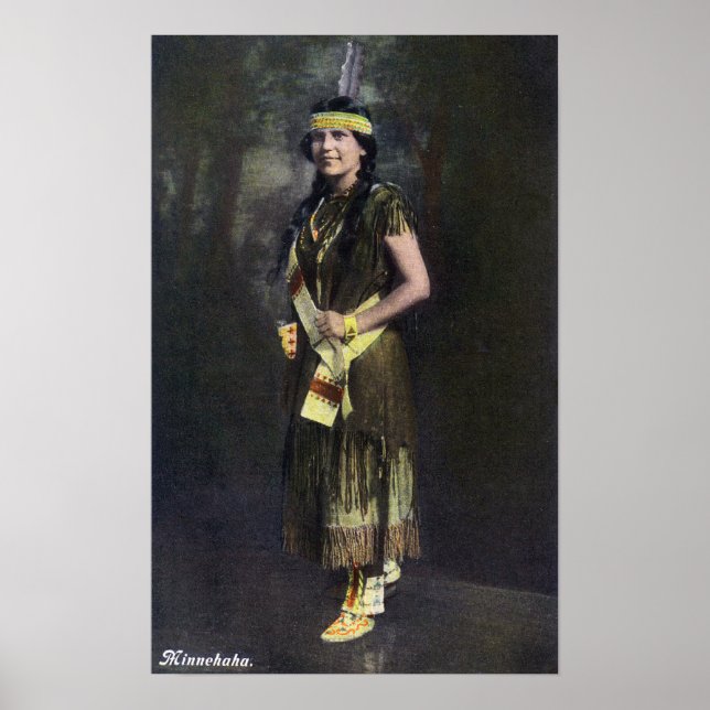 Minnehaha Porträtt Poster (Framsidan)