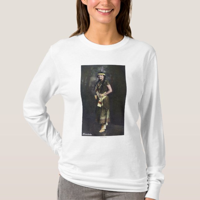 Minnehaha porträtt t shirt (Framsida)