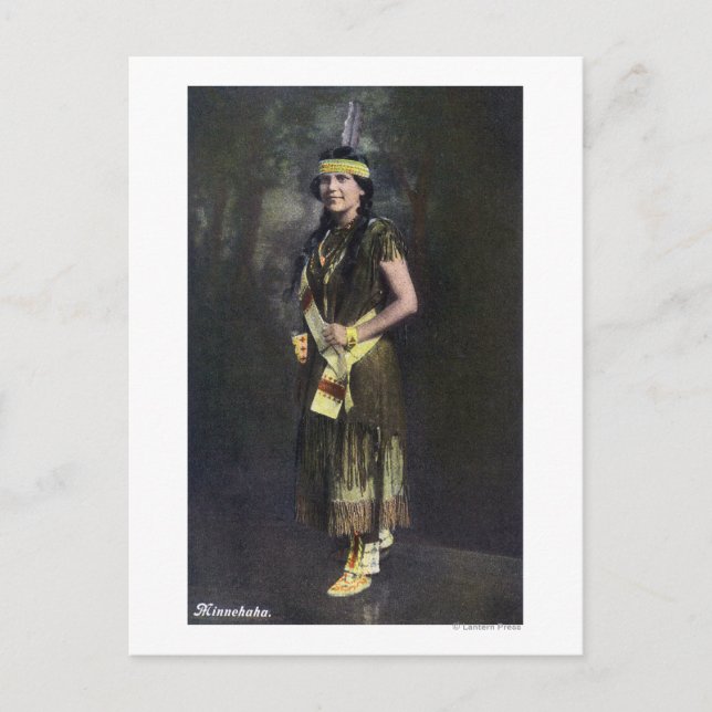 Minnehaha Porträtt Vykort (Framsida)