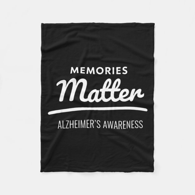 Minnen alzheimers medvetenhet  fleecefilt (Framsidan)