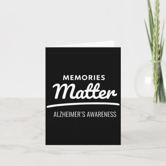 Minnen alzheimers medvetenhet  kort (Framsida)