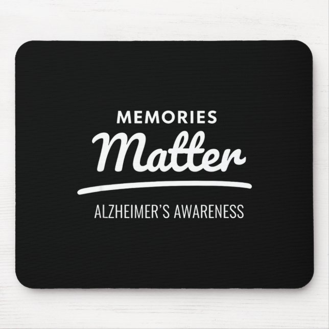 Minnen alzheimers sjukdomsmedvetenhet  musmatta (Framsidan)