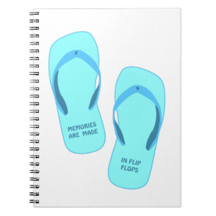 Minnen är gjorda i flinflip flops, sommardesign anteckningsbok