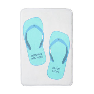 Minnen är gjorda i flinflip flops, sommardesign badrumsmatta