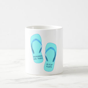 Minnen är gjorda i flinflip flops, sommardesign kaffemugg