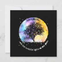 Minnen är twinkle-ljus-kosmisk twinkling träd
