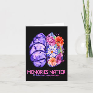 Minnen Är Viktiga Alzheimers Lila Alzheimers Medv Kort