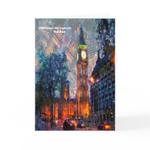 Minnen av London Greeting Card