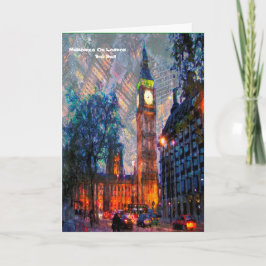 Minnen av London Greeting Card Kort