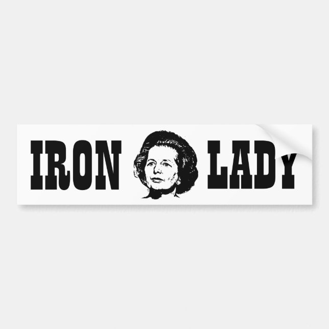 Minnen av Margaret Thatcher Bildekal (Framsidan)