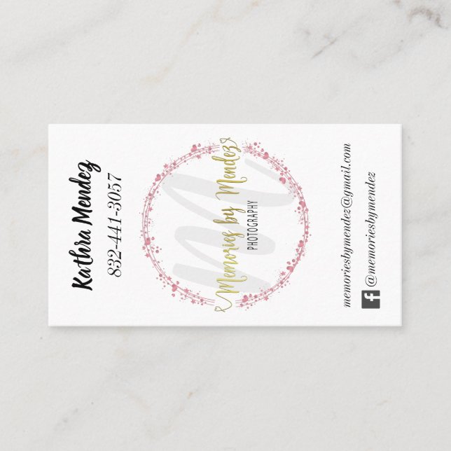 Minnen av Mendez 2 Visitkort (Framsida)