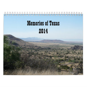 Minnen av Texas-Fotografi Kalender