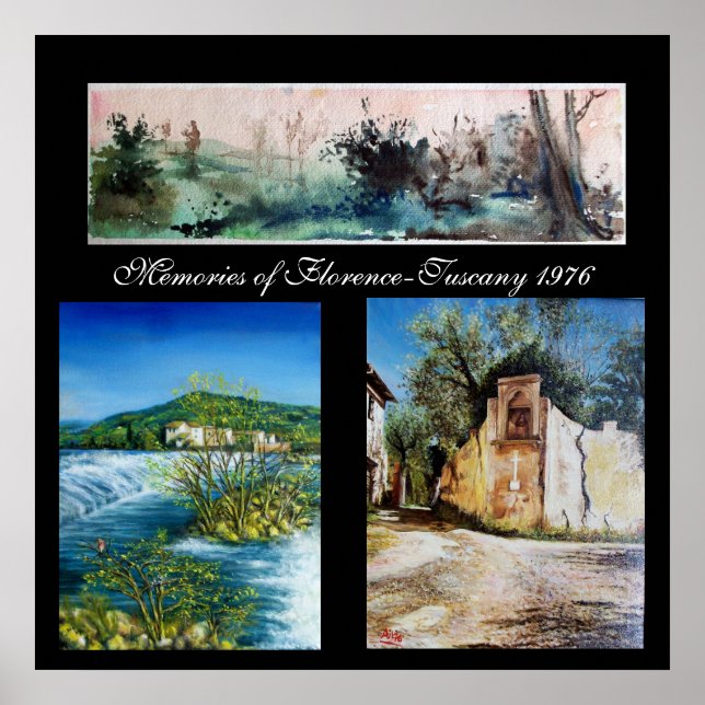 Minnen från Florens-Toskana 1976 Poster (Framsidan)