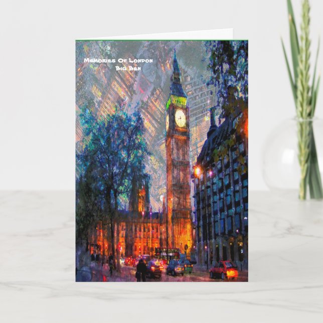 Minnen från London välkomstkort Kort (Framsida)