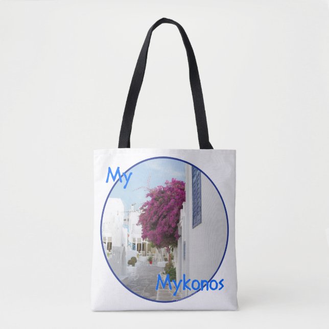 Minnen från Mykonos Tygkasse (Framsida)