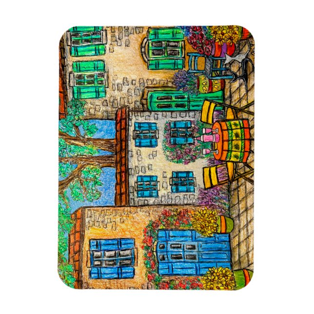 Minnen från Provence Flexible Magnet (Vertikal)