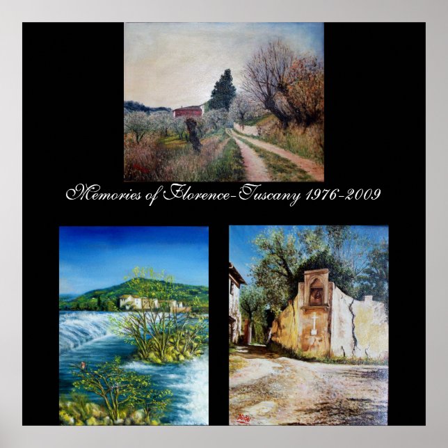 Minnen i Florens-Toskana Poster (Framsidan)