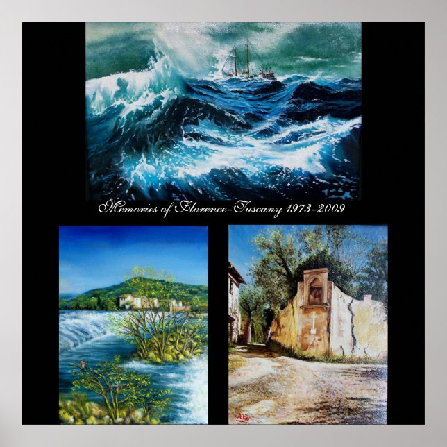 Minnen i Florens-Toskana Poster (Framsidan)