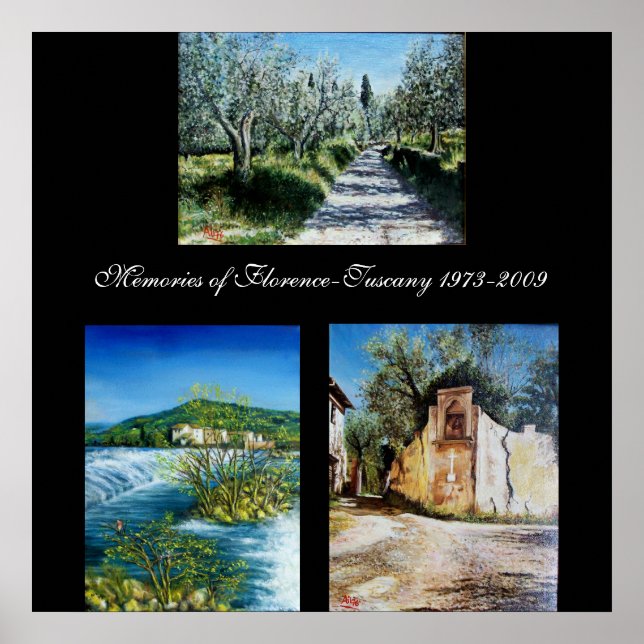 Minnen i Florens-Toskana Poster (Framsidan)