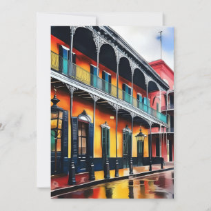 Minnen i New Orleans - Bourbon Street A Julkort