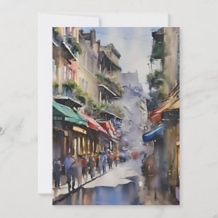 Minnen i New Orleans - Bourbon Street B Julkort