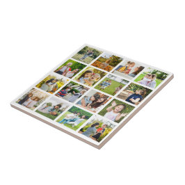 Minnen i Rörelse: Anpassade 16 Fotokollage Kakelplatta