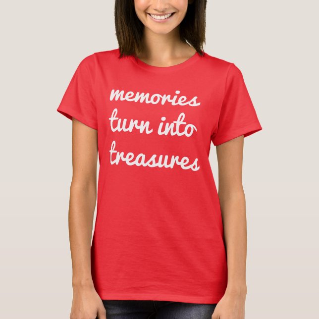 Minnen Kvinnors Basic T-Shirt (Framsida)