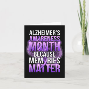 Minnen lila band alzheimers medvetenhet månad kort
