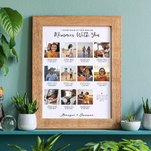 Minnen med dig   11 Fotokollage Keepsaké Poster