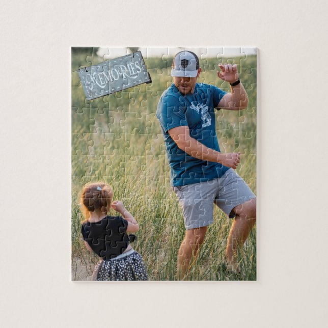 Minnen med min dottercirkel pussel (Vertikal)