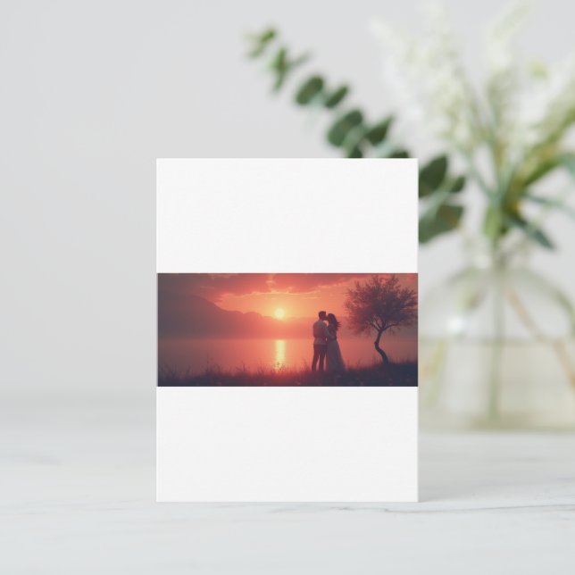 Minnen med nära och kära vykort (Stående Fram)