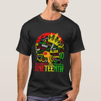Minner av mina förfäder Junenth firar svarta T Shirt